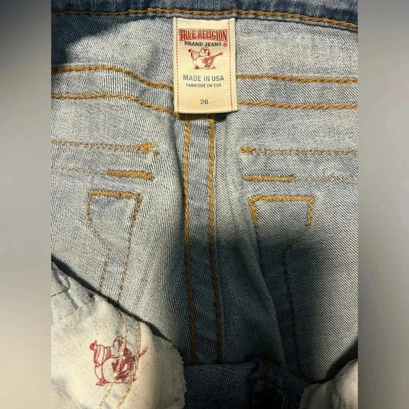 True Religion Jeans Size 26 Skinny Denim Blue Jeans - Picture 6 of 6